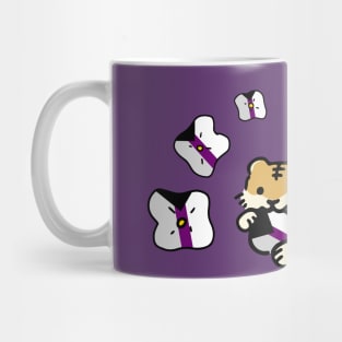 Demisexual Flag of Cute Tiger with Flower Drop Mug